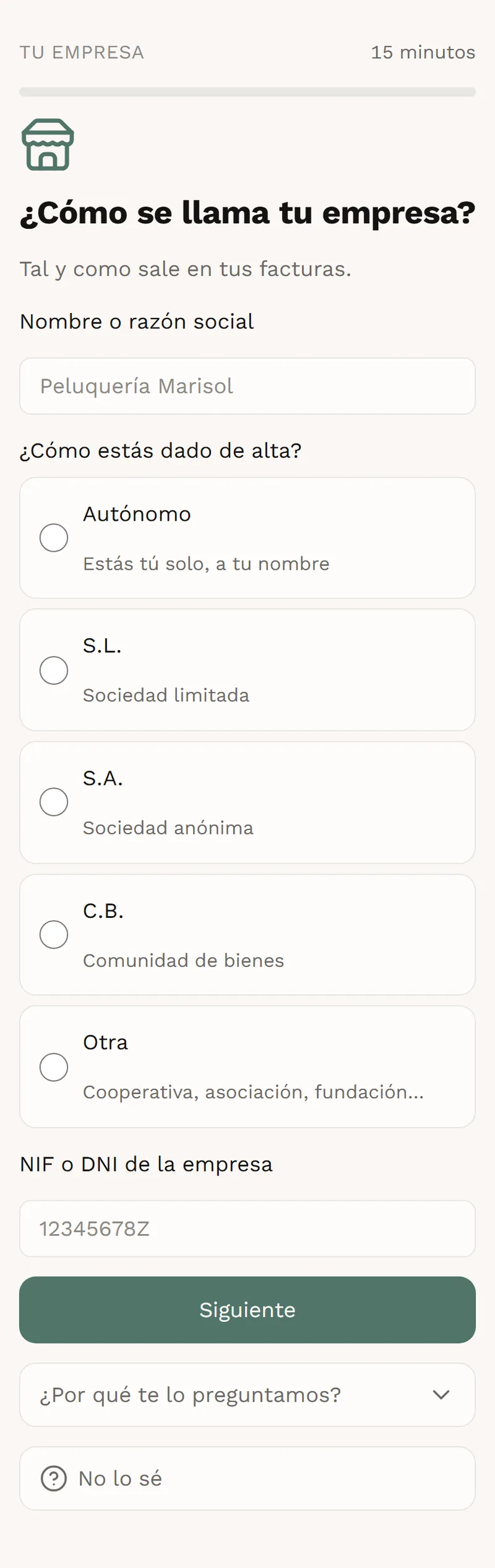 Tu cliente responde preguntas fáciles